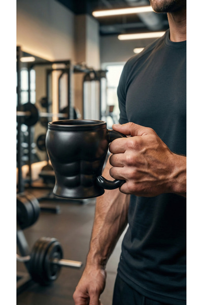 memyap Kaslı Erkek Vücut Tasarımlı Kupa Bardak – Sevgiliye Özel Sevgililer Gü...