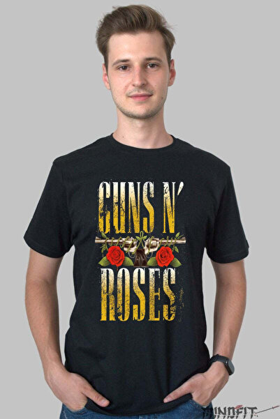 GILDAN Tricou Guns N Roses Emblema Rock Exploziva Barbat