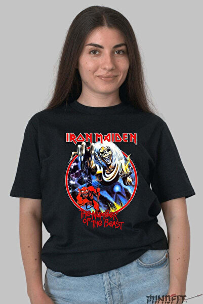 GILDAN Tricou Iron Maiden The Number Of The Beast Dama