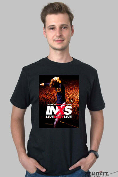 GILDAN Tricou Inxs Live Baby Live Wembley 1991 Edition Barbat