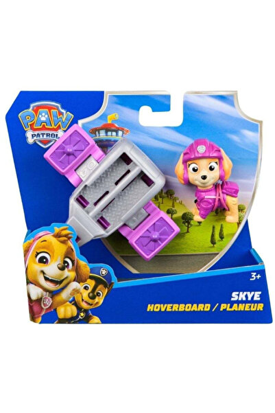 PAW PATROL Action Pups Set, Rescue Vehicle Hoverboard and Skye Figure, 5 cm