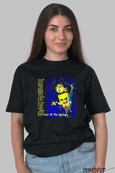 GILDAN Tricou Iron Maiden Fear Of The Sponge Dama