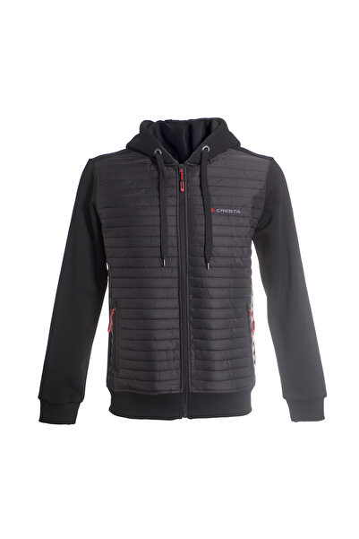 Cresta Kapitoneli Tam Fermuarlı Kapüşonlu Erkek Sweatshirt Ceket