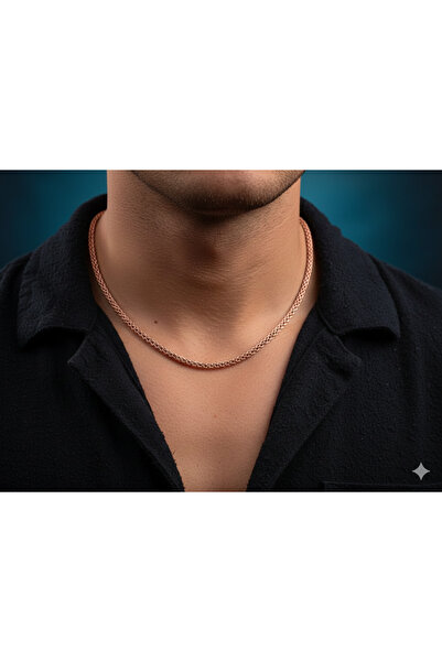 isikaccessories Saf Bakır Kolye 75 cm elişçiliği unisex model