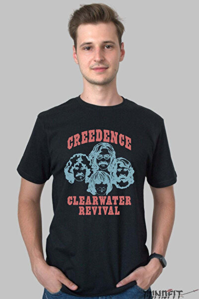 GILDAN Tricou Rock Creedence Clearwater Revival Portret de trupă vintage Barbat