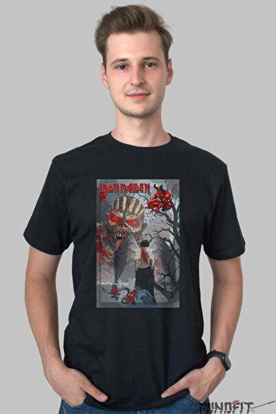 GILDAN Tricou Iron Maiden Demonland Art Graphic Barbat