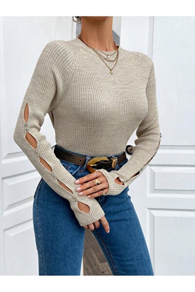 STECCA Bisiklet Yaka Taş Detay