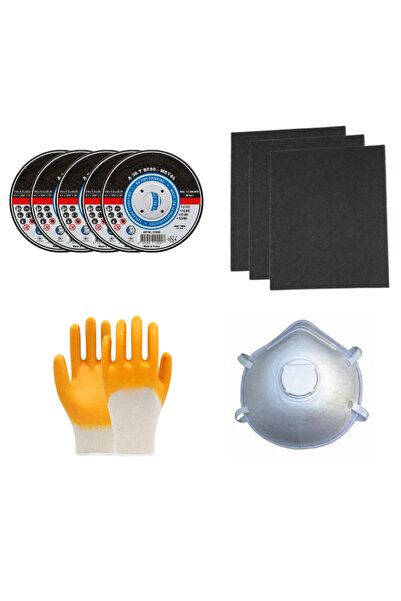 ÜMİTAVM Construction Site Starter Kit |   Metal Cutting Disc 115 mm + Sandpap...