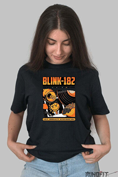 GILDAN Ροκ Μπλουζάκι Μπλινκ 182 Αμαρίλο Αφίσα Περιοδείας Γυναικείο