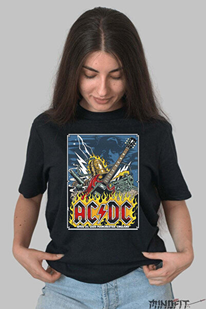 GILDAN Rock T-shirt AC/DC Manchester Live 2009 Women