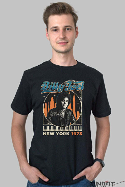 GILDAN Tricou Billy Joel New York 1973 Barbat