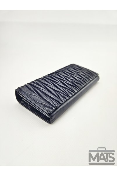 DSN Black Embossed Faux Leather Wallet
