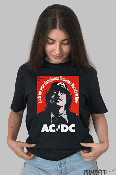 GILDAN Tricou Rock Ac Dc Summer Vacation Tour Edition Dama