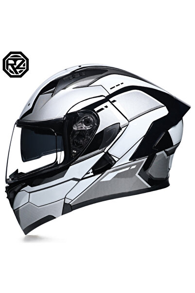 Tcherchi ORZ Motosiklet Açılır Kapanır Kask, DOT/ECE Modüler Tam Yüz Motosikl...