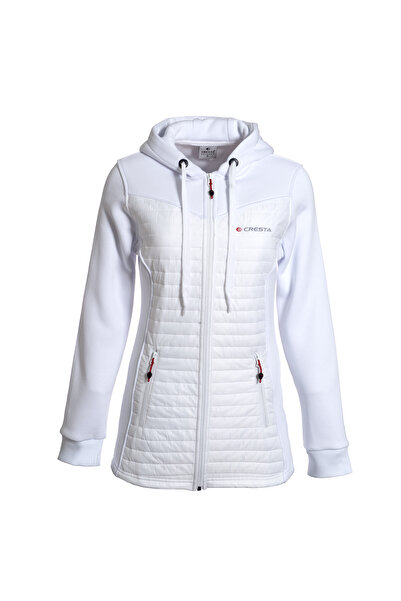 Cresta Kapitoneli Tam Fermuarlı Kapüşonlu Kadın Tunik Ceket