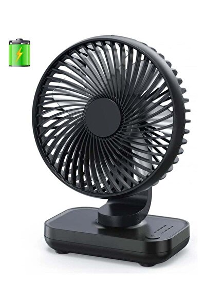 Arabest Small Desk Fan, Battery Operated Personal Fan for Home Office Bedroom...