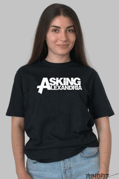 GILDAN Tricou Asking Alexandria Logo Distortion Dama