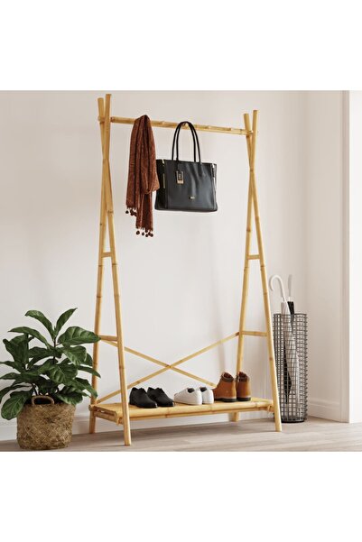 vidaxl Clothes Rack with Shelf 102x50x190 cm Bamboo
