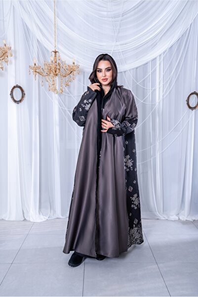 elegant hijab عباية رماد القمر