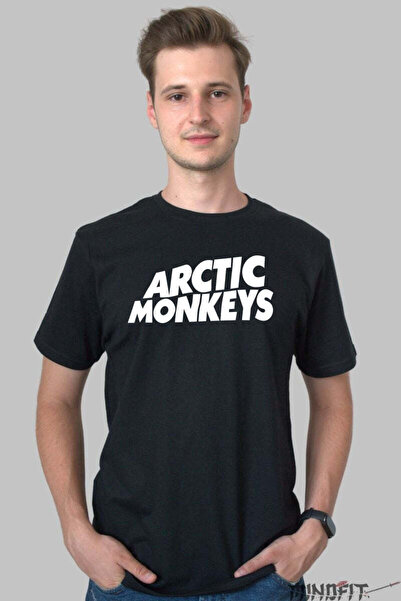 GILDAN Tricou Arctic Monkeys Logo Iconic Alb Barbat