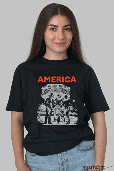 GILDAN Tricou America Live Tour Stil Retro Urban Dama