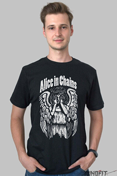 GILDAN Tricou Rock Alice In Chains Fallen Angel Silence Barbat