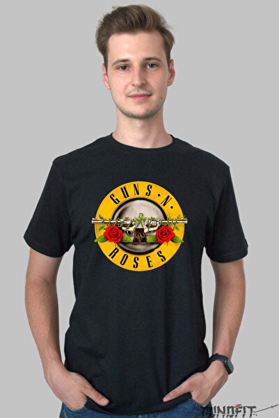 GILDAN Tricou Guns N Roses Emblema Iconica Rock Barbat