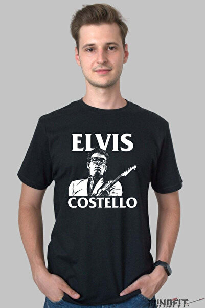 GILDAN Tricou Elvis Costello Stilul Rebel Al Rockului Britanic Barbat