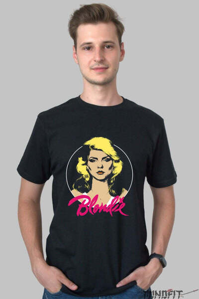 GILDAN Tricou Rock Blondie Retro Circle Barbat