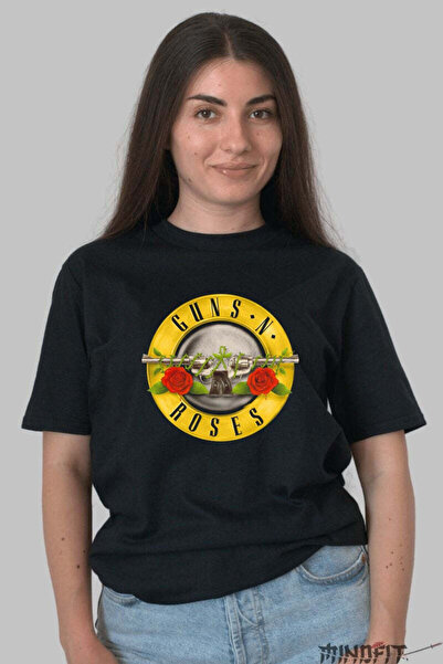 GILDAN Tricou Guns N Roses Emblema Legendara Rock Dama
