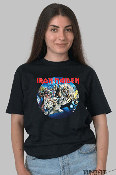 GILDAN Tricou Iron Maiden Eddie Legends Circle Dama