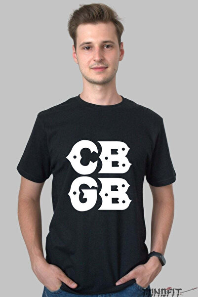 GILDAN Tricou Rock Cbgb White Bold Barbat