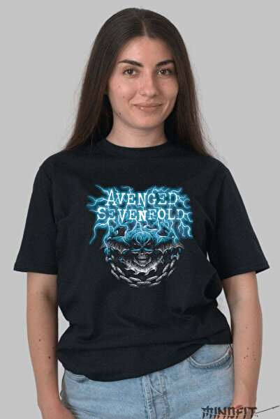 GILDAN Tricou Avenged Sevenfold Skull Electric Storm Dama