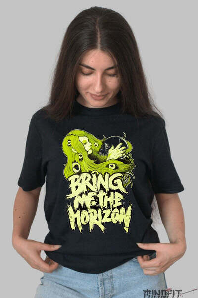 GILDAN Tricou Rock Bring Me The Horizon Neon Vision Dama