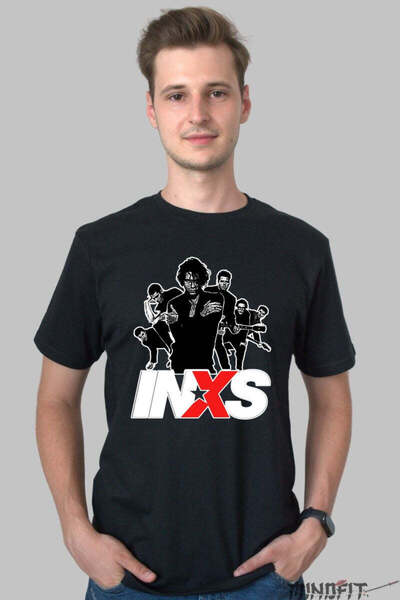 GILDAN Tricou Inxs Siluete Rock Legendare Barbat