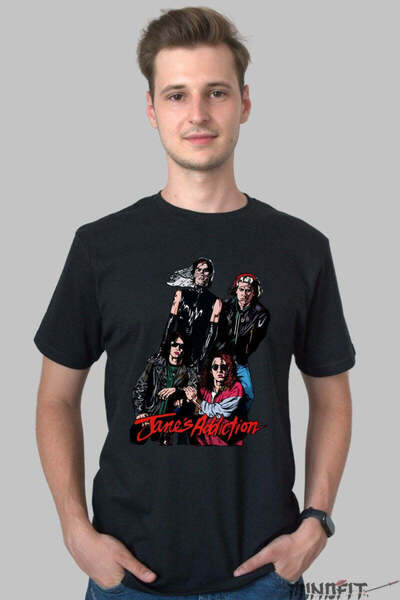 GILDAN Ανδρικό T-Shirt Jane's Addiction - Πορτρέτο Επαναστάτη των 90s