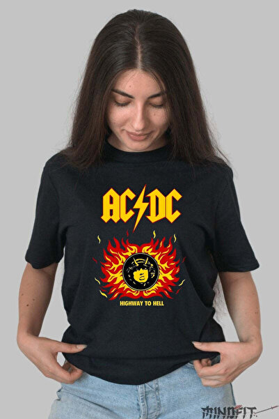 GILDAN Tricou Rock Ac DC Highway To Hell Dama