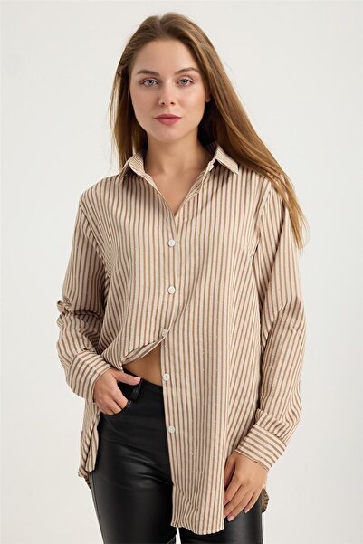 HomeStore Kalın Çizgili Gömlek
