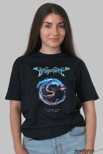 GILDAN Women's Dragonforce In The Line Of Fire T-Shirt