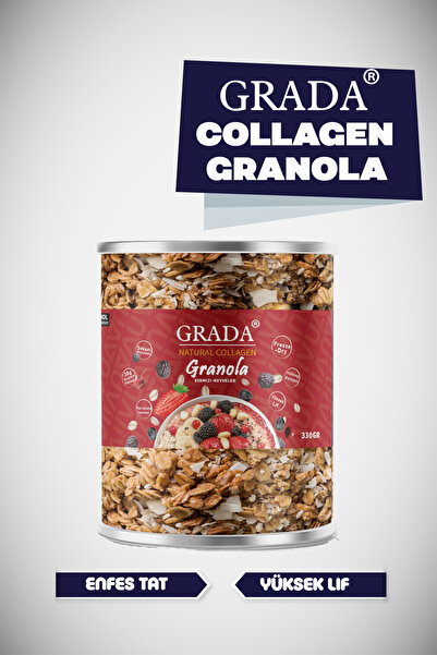 GRADA Süper Besin Granola 330Gram Freeze-Dry Kolajenli Granola (COLLAGEN MÜSL...