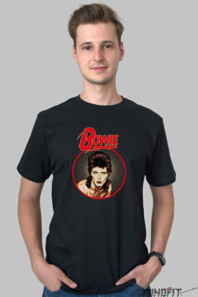GILDAN Tricou Rock David Bowie Iconic Portrait Barbat