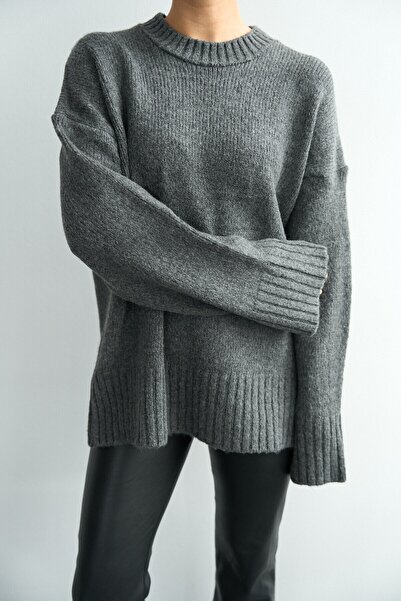 Nil's BUTİK Crew Neck Basic Casual Sweater