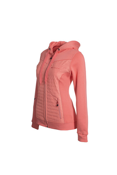 Cresta Kapitoneli Tam Fermuarlı Kapüşonlu Kadın Sweatshirt Ceket