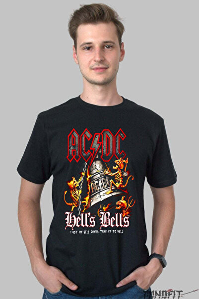 GILDAN Tricou Rock Ac Dc Hell S Bells Legendary Tour Barbat