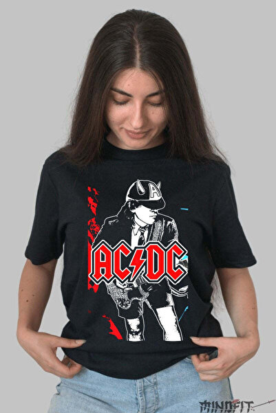 GILDAN Tricou Rock Ac Dc Angus Young Electric Energy Dama