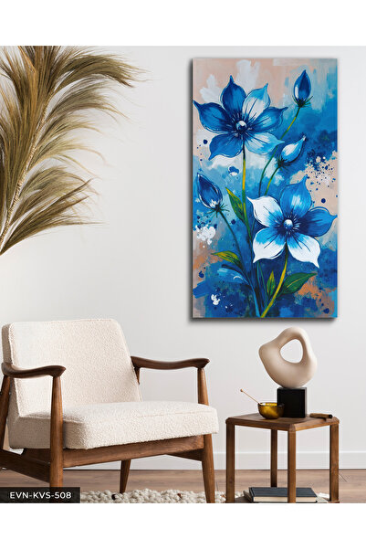 Evinemoda Plavi cvet, jednodijelno platno - Slika na platnu