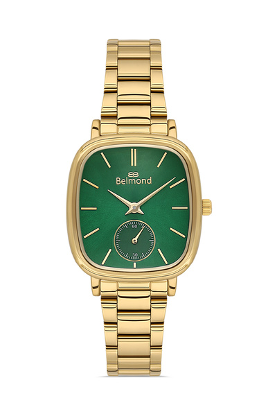 Belmond SRL1163.170 Altın & Yeşil Çelik Kordon Kadın Kol Saati