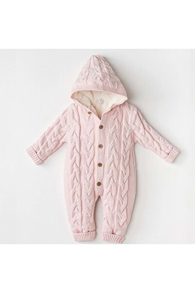 andywawa Unisex Bebek Triko Kozmonot Tulum Pink Melanj AC24336