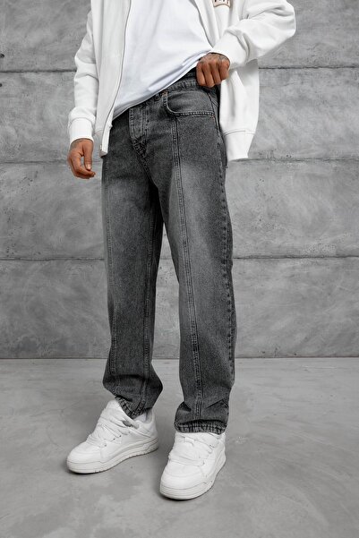 NOMARC Pantaloni de blugi largi cu dungi Mb Çima afumati