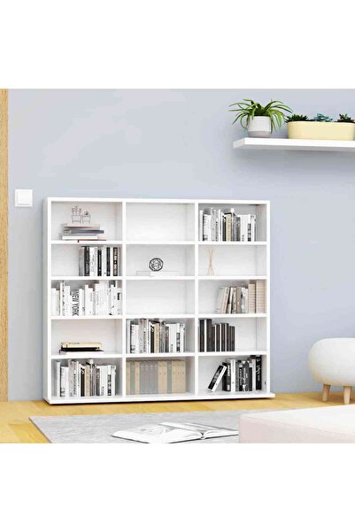 vidaxl CD Cabinet White 100x23x89.5 cm Engineered Wood